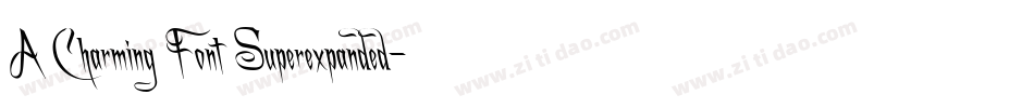 A Charming Font Superexpanded字体转换